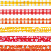 ひねりぼん（チェック・プレゼントハート）